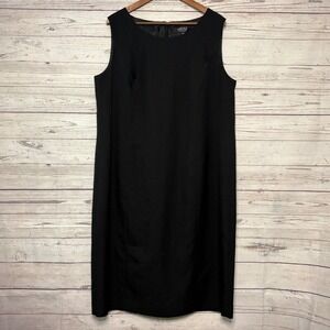Kasper Separates Womens 18W Black Sleeveless Sheath Dress‎ Professional Workwear